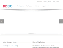 Tablet Screenshot of kdbio.com